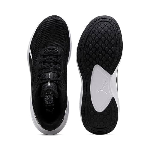 Puma Unisex-Adult, Skyrocket Lite, Black-Black-White, Running Shoe, 11UK,(37943701) 5