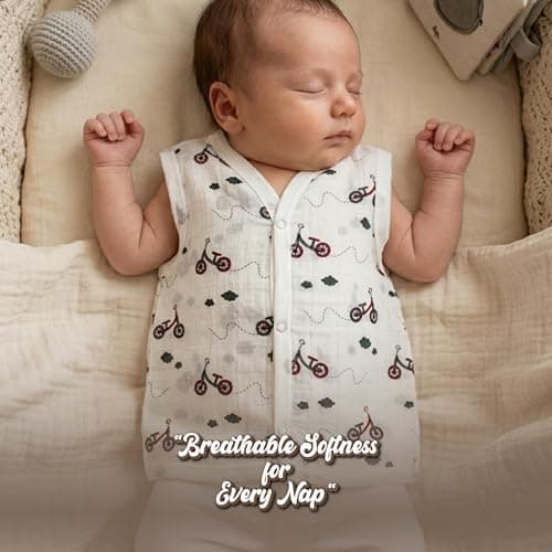 100% Cotton Muslin Baby Jhabla Pack of 3 | Soft & Breathable Newborn Baby Clothes for Boys & Girls | Lightweight Summer Wear for Infants (in, Age, 0 Months, 3 Months, Butterfly,Cycle,Star) 4