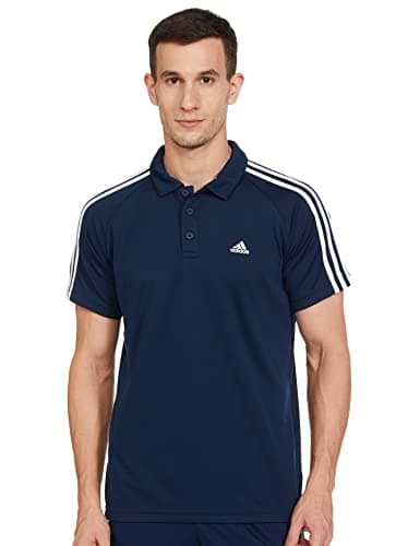Adidas Men Polyester M CLS POLO,Training Polo Shirts,CONAVY , Large