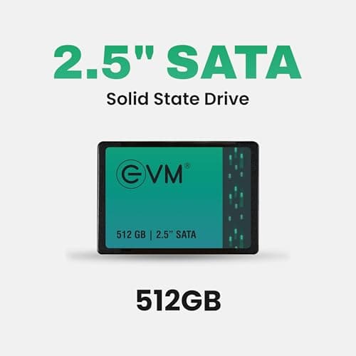 EVM 512GB 2.5 Inch SATA III Internal SSD | Up to 550MB/s Read 500MB/s Write | High Speed Storage for Laptop Desktop | 5 Year Warranty (EVM25/512GB) 2