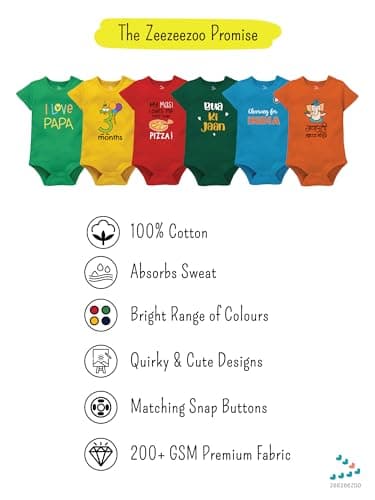Customised India Cricket Jersey Romper For New Born Baby Boy Girl Clothes | Personalised Name & Number on the Back 6-12 Months 5