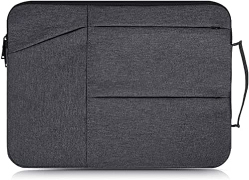 Dynotrek Lyno 11.6 12.9 inch Tablet Laptop Sleeve Case Cover Pouch Handbag with Handle Compatible for Most Apple Samsung Microsoft HP Asus Lenovo Asus Acer Dell, Denim Grey