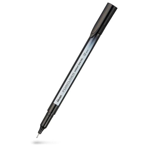 Pentel S40 Pointliner Marker Set | Durable Tip & Non-Toxic Ink | Waterbased Fade Resistant Pigment Ink | Ideal for Craft, Drawing, Writing & Marking, 24 Shades (Multicolor) 2