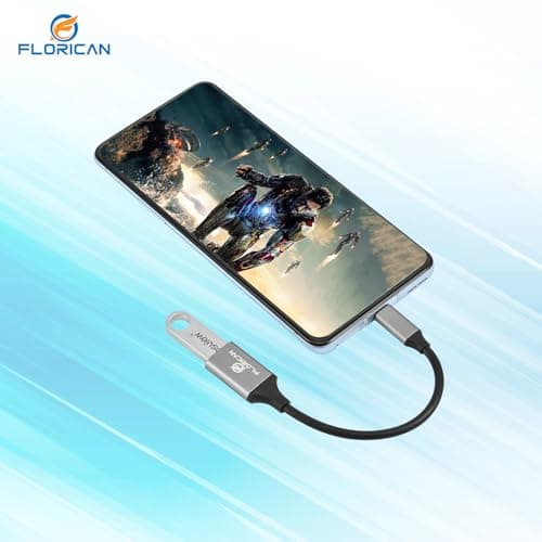 FLORICAN USB Type C to USB 3.0 OTG Cable/Adapter/Connector, Fast Charging/Data Transfer, Speed Upto 4.8 GBPS, Compatible with MacBook Air/Pro, 11/12.9 iPad Pro, 10.9 iPad Air 4, Android Phones 4