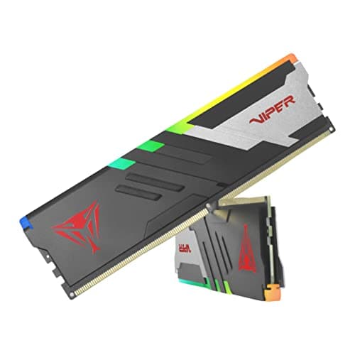 Patriot Memory Viper Venom RGB DDR5 32GB (2 x 16GB) 6000MHz UDIMM Desktop Gaming Memory KIT PVVR532G600C36K 2