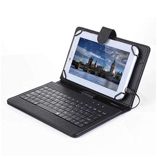 Saco Type C Plug Tablet Keyboard Convertible Slim Shockproof Case with Stand fit Compatible for Lenovo Ideapad Duet Chromebook Tablet (10.1 inch) - Black 4