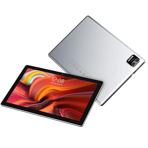 WeTap Android Tablet 10 Inch 3GB RAM 64GB ROM Android 12 Tablets Octa-Core Processor 1280x800 IPS Display Tablet with Camera 2+8MP WiFi Bluetooth 6000mAh Battery (Silver)