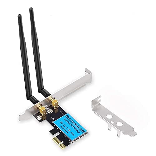 Etzin WiFi Card Wireless Network Card AC1200Mbps PCIe Dual Band 5G/2.4G Wireless WiFi Adapter Network Card for Windows 10/Windows 8/Windows 7(1200Mbps)-(EPL-842PC)