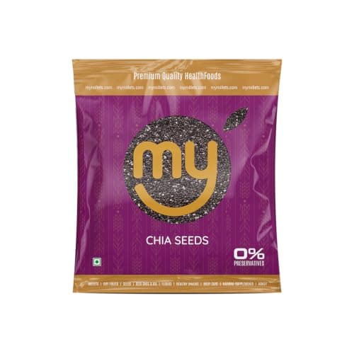 mymillets Chia Seeds 950g Whole Raw | Omega 3 Fibre Rich Superfood | Weight Loss Detox Drink Seeds | Gluten Free Healthy Diet Food Smoothie Pudding India
