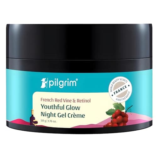 PILGRIM French Red Vine Anti Aging Night Cream for women with Retinol, Mulberry & Vitamin C For Glowing Skin & Skin Repair| Retinol Night cream for oily, dry & sensitive skin|Anti aging cream| For Wom