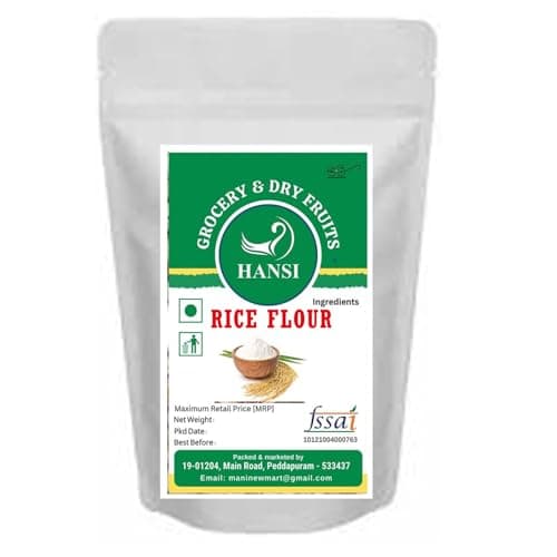 Hansi Rice Flour | Fine Texture, Gluten|Free Option, Perfect for Dosa, Idli, Uttapam & More | Indian Grocery| 1kg Pack Of 2