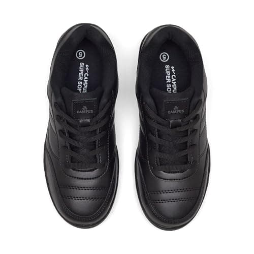 Campus Child CS-26101C Black School Shoes - 5UK/India 1 Pair 4