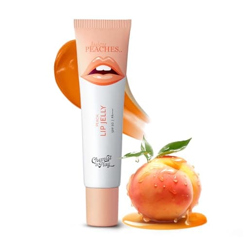 Chemist At Play Peach Tinted Lip Balm for Dark, Dry, Chapped and Pigmented Lips| Gives 24 hours moisturization| SPF 50 PA++++| Has 2% Kojic Acid, Hyaluronic Acid, ceramides & Peptides| 10gms