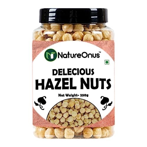NatureOnus Premium Hazelnuts 250gms- Pack of 2 | Healthy & Delicious Hazel Nuts For Eating, Raw & Dehulled For Making Chocolate Spread, Healthy & Tasty Dry Fruits… 3
