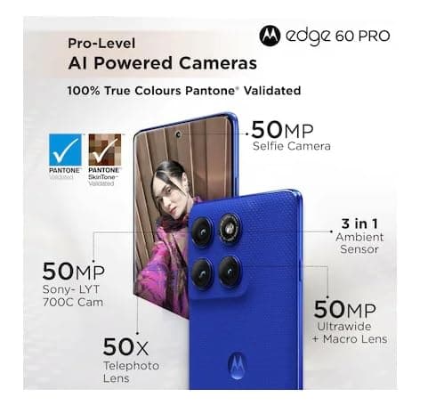 Motorola Edge 60 Pro (Blue 12GB RAM 256GB Storage) 4