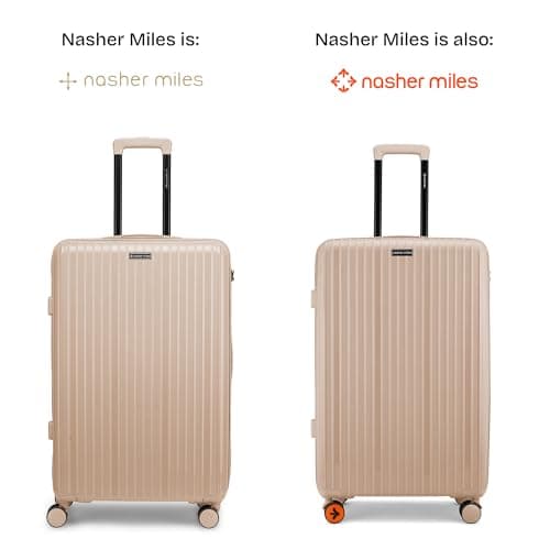 Nasher Miles Pondicherry Hard-Sided Polypropylene Check-in Luggage 28 inch | 75cm | 8 Wheels Large Trolley Bag for Travel | Suitcase (Peach) 2