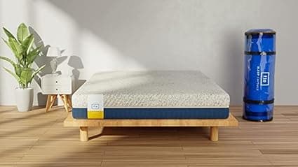 Flo Anti-Gravity™ - Charcoal Infused Orthopedic Mattress with ShapeShield™ Technology | Medium Firm Feel | 100% Natural Latex Mattress in King Size (72x72x8) | 10 Year Warranty
