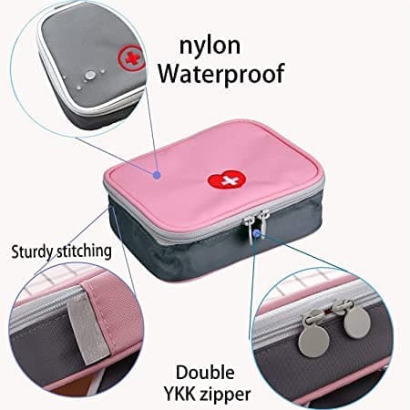 REETIK FASHION HUB (1Pcs) Medicine Storage Bag Small Portable First aid Storage Medical Kits for Outdoor Activities and Sport (Multicolor) 5