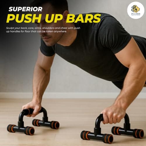 PRO365 Home Fitness Equipment Kit – 6-in-1 Workout Set with Ab Roller Wheel, Resistance Bands, Jump Rope, Push-Up Bars, Tummy Twister & Spring Chest Expander | Full Body Gym Combo for Men & Women 3