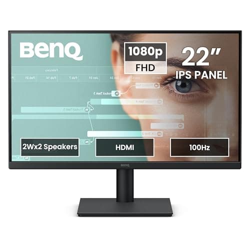 BenQ GW2291 22" IPS 100Hz FHD Eye-Care Monitor |1300:1 Contrast| 5ms GtG| 2Wx2 Built-in Speakers|Ultrathin Bezel |HDMI | VGA | Low Blue Light |Flicker Free| TÜV Rheinland Eye Comfort 2.0 (Black)