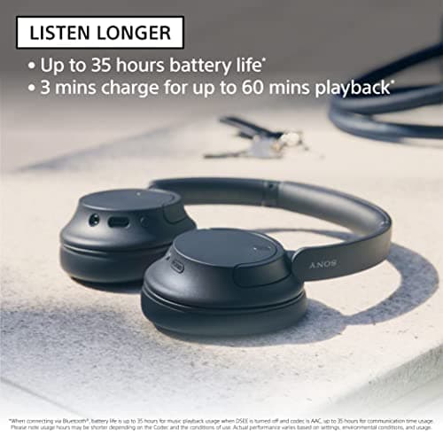 Sony WH-CH720N, Wireless Over-Ear Active Noise Cancellation Headphones with Mic, up to 35 Hours Playtime, Multi-Point Connection, App Support, AUX &(White) Model : YY2966 5