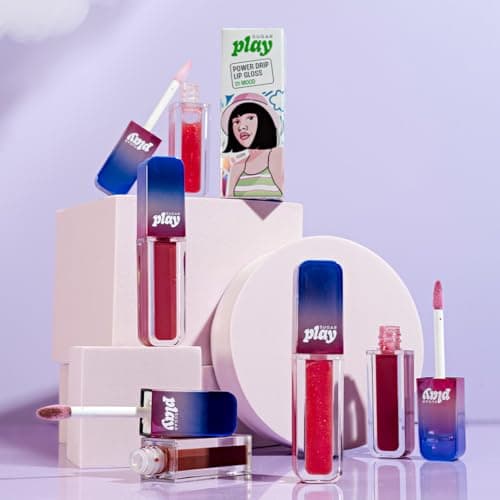 SUGAR Play Power Drip High-Glossy Lip Gloss | Tinted & Pigmented | 100% Vegan | Non-Sticky Formula | 2Ml (04 Simp) 4