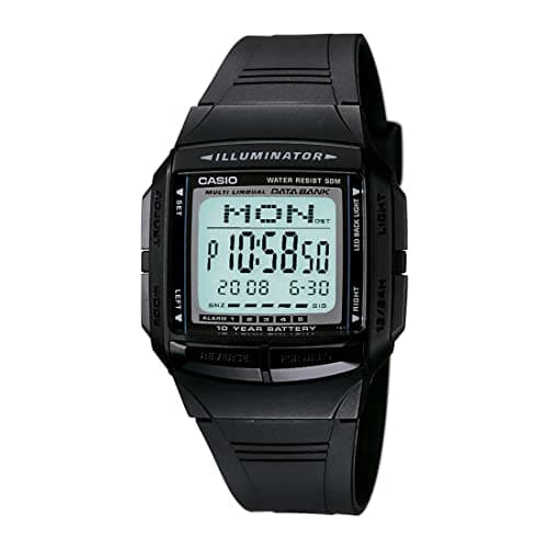 Casio Vintage DB-36-1AVDF Digital Grey Dial Unisex Watch Black Resin Strap (DB23)
