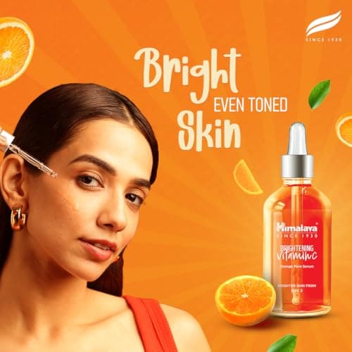 Himalaya Brightening Vitamin C Orange Face Serum, 30 mL | With Vitamin C, Niacinamide & Hyaluronic Acid | Brighter Skin from Day 3 | Dermatologically Tested 4
