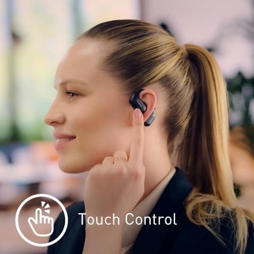 Panasonic Open Ear Wireless Earbuds, Wireless Bluetooth Headphones with Ear Hook, ENC Microphone for Calls, Multipoint Connection, IPX4 Water Resistance, 25H Total Battery, USB-C - RB-F10D-K 5