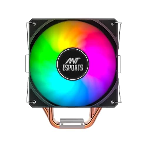 Ant Esports ICE-C612 V2 ARGB CPU Cooler| Support Intel LGA1200, LGA115X, LGA20XX, LGA1366, LGA1700 and AMD FM1, FM2, FM2+, AM2, AM2+, AM3, AM3+, AM4, AM5 2