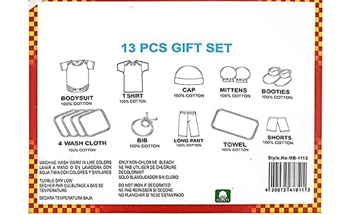 EIO Baby's Cotton Printed New Born Baby Clothing Gift Set -13 Pieces (Yellow) 3