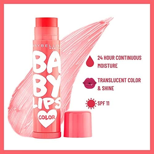 Maybelline New York Lip Balm, With SPF, Moisturises and Protects from the Sun, Pink Lolita & Baby Lips Cherry Kiss, Baby Lips, Pink Lolita, Cherry Kiss, 4g (Pack of 2) 2