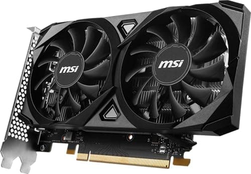 MSI GeForce RTX 3050 Ventus 2X E 6G OC PCI_E Graphic Card - Nvidia Geforce RTX 3050 Gpu, 6Gb GDDR6 96-Bit Memory, 14 Gbps, PCI Express Gen 4 x16Interface, Up to 1492 Mhz, Dual Fan 2