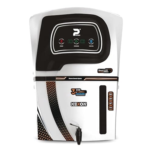 Proven Nexon White Water Purifier – RO + UV + UF with Copper, Zinc, Alkaline Technology, LED Indicators 12L Storage, TDS Adjuster, Made in India, ISI | 12 Stage Purification -1 Year Warranty