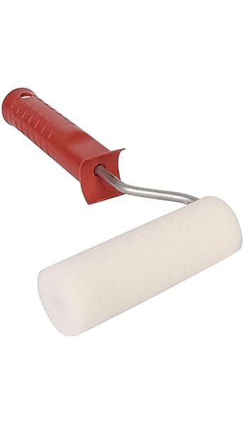 JEM Hardware MART Small RED Colour Foam Roller Brush for Wall Painting Form Roller Brush for Wall Painting Paint Roller