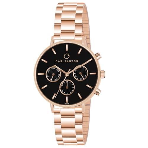 Carlington Iconic Analog Watches for Women with Premium Stainless Steel Strap - CT 2039