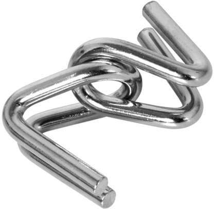 OANGO 16 in 1 Stainless Steel Metal Wire Classic Iq Puzzle Perplexing Mind Assembly and Brain Teaser Magic Puzzles Game for All Age Group Set of 16 Pieces in 1, Kid 2