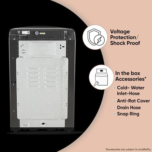 LG 7 Kg 5 Star Smart Inverter Technology Fully Automatic Top Load Washing Machine (T70VBMB1Z, Auto Prewash, Turbodrum, Stainless Steel drum, LED Display, Smart Diagnosis Middle Black) 6