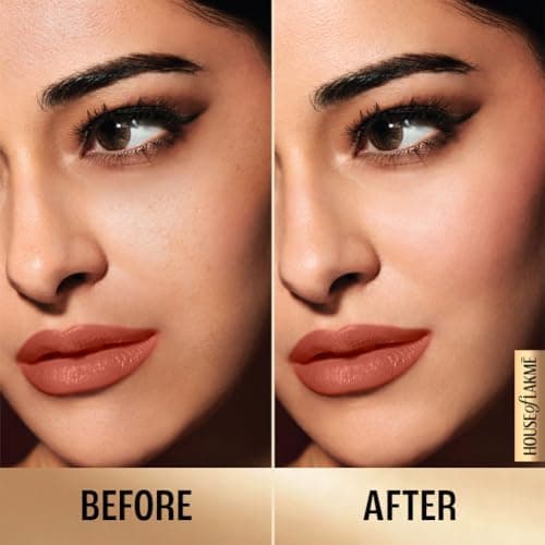 Lakme 9 to 5 Primer with Matte Powder Foundation Compact, Rose Silk, 9g 4