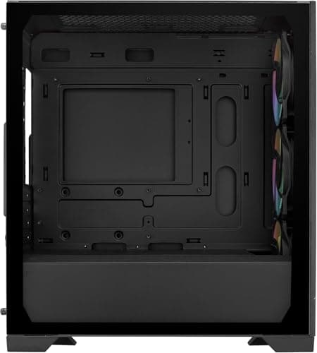 Cooler Master Elite 302, Micro-ATX High Airflow Minimalist PC Case, 365mm GPU Max, Compatible RTX 5080|RX 7090 XT, 280mm AIO Max, Type C, Tempered Glass, Triple 120mm aRGB PWM Fan, Intakes Grill 3