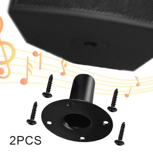 Meadawgs® 2 Pieces Speaker Bottom Base Speaker Stand Mount Plate for Study Room Indoor| TV Video & Home Audio | TV Video & Audio Accessories |1x Speaker Stand Top Hat 5