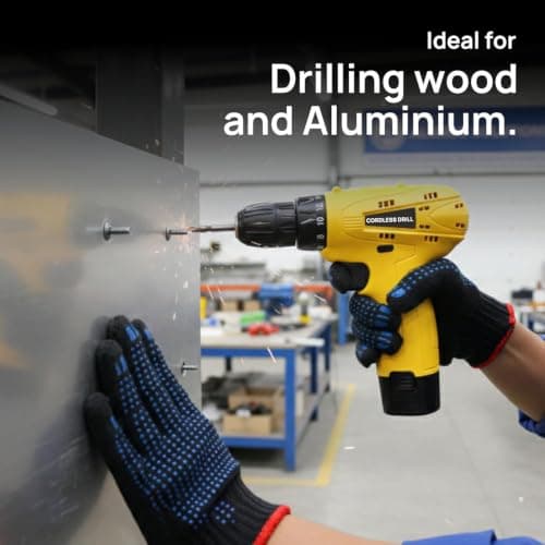 Bullet 12V Cordless Drill Machine for Wall, Wood & Metal | Drill & Screwdriver with 10mm Keyless Chuck, 24 Nm Torque, 600 RPM, 18+1 Clutch & Forward/Reverse | 1.5Ah Battery, Charger & LED Light 3