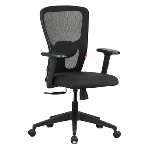 Featherlite ''Astro'' Mesh Home & Office Ergonomic Chair with, Adjustable Lumbar Support, Adjustable Armrest & DIY (Mid Back) 3