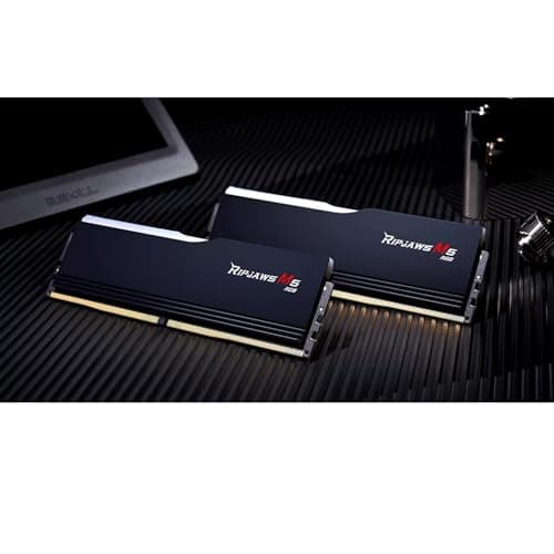 G.Skill Ripjaws M5 RGB (Intel XMP) 32GB (2 x 16GB) DDR5 5200MHz CL40-40-40-83 1.10V Desktop Memory RAM - F5-5200J4040A16GX2-RM5RK (Black) 5