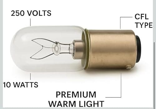 ARTDECOR Sewing Machine Bulbs (Pack of 2) – Perfect Fit for Usha Janome | Premium Warm Light | Long-Lasting | Made in India | High Brightness 4