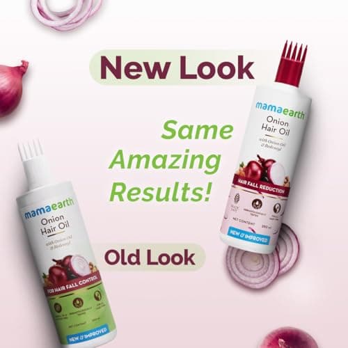 Mamaearth Onion Hair Oil for Men & Women with Onion & Redensyl for Hair Fall Control, Hair Growth Oil for Hair Fall - 250ml 4