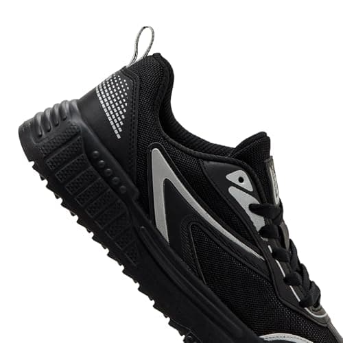 Campus Men's Static BLK/Silver Sneakers - 10UK/India 1 Pair 6