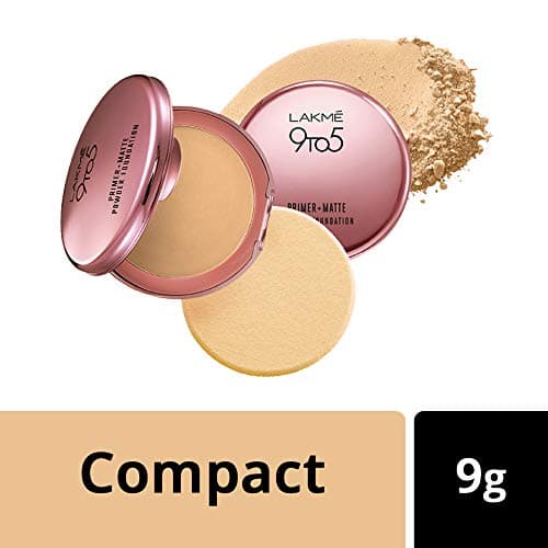 Lakmé 9 to 5 Primer with Matte Powder Foundation Compact, Ivory Cream, 9g And Lakmé 9 to 5 Primer with Matte Powder Foundation Compact, Silky Golden, 9g 3