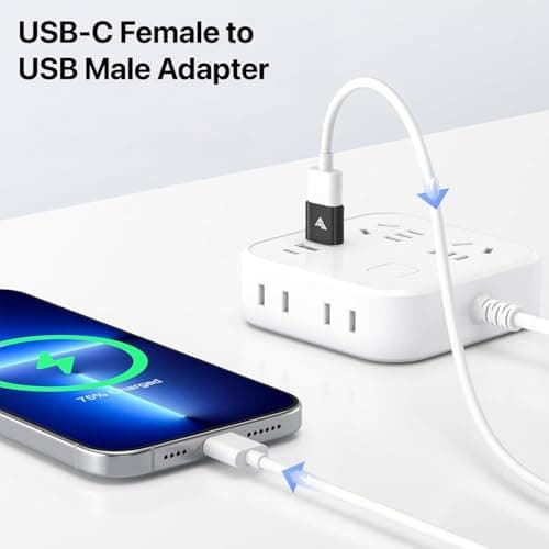 DR VAKU® Snaplink USB-A to Type-C OTG Adapter Connector USB 3.0 Fast Charging 5 Gbps High-Speed Data Transfer Compatible with Smartphone, Tablet, USB-C Hub, Pendrive & Hard Disk– Grey 2
