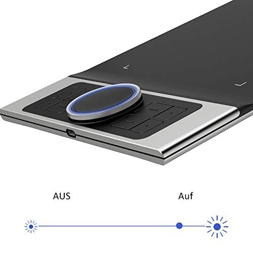 Xp-Pen Deco Pro Medium Graphics Drawing Tablet (11X6 Active Area, 8192 Levels of Pressure Sensitivity, Android Support, Ultrathin Pen Tablet Tilt Function, 8 Shortcut Keys & Drawing Glove) Black 3